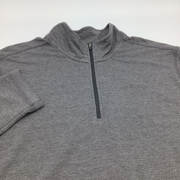 Orvis Mens Long Sleeve 1/4‎ Zip Pullover Gray Size Large - Picture 1 of 6